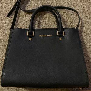 Michael Kors Black Leather Purse